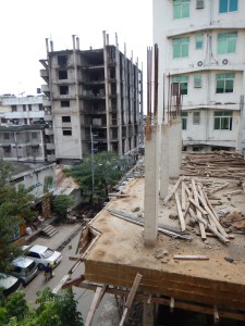 View out the window at Dar Es Saalam