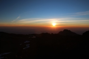 Sunrise On Top of Kili