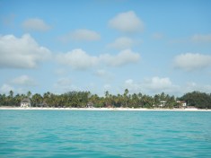 View of Paje from the Ocean