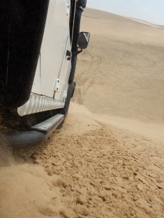 Sand all the way up to the Running Boards