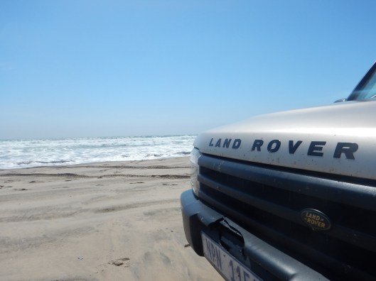 Land Rover Enjoying the Beach