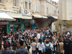 Large Group for Jesus's Walk to Calvary