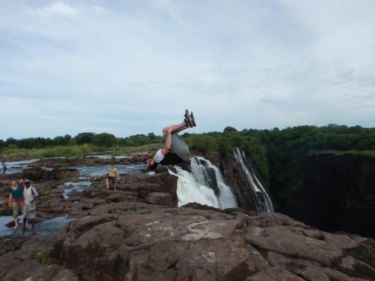 On Top of Victoria Falls....Literally