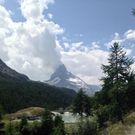 Turns out caught Lake Moosjisee at the base of the Matterhorn