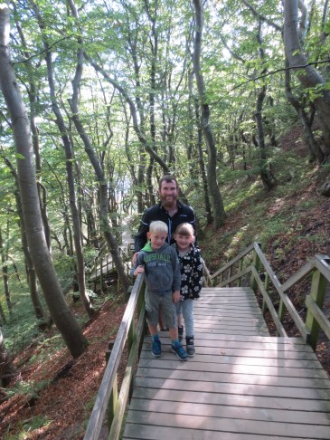 Lots of stairs down to the bottom of Mons Klint