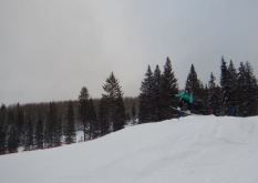 Brie catching some air!